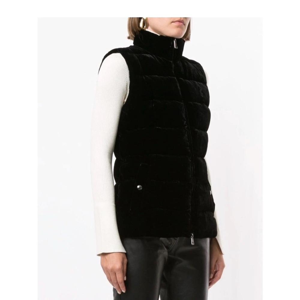 Polo Ralph Lauren Black Velvet down Puffer Vest